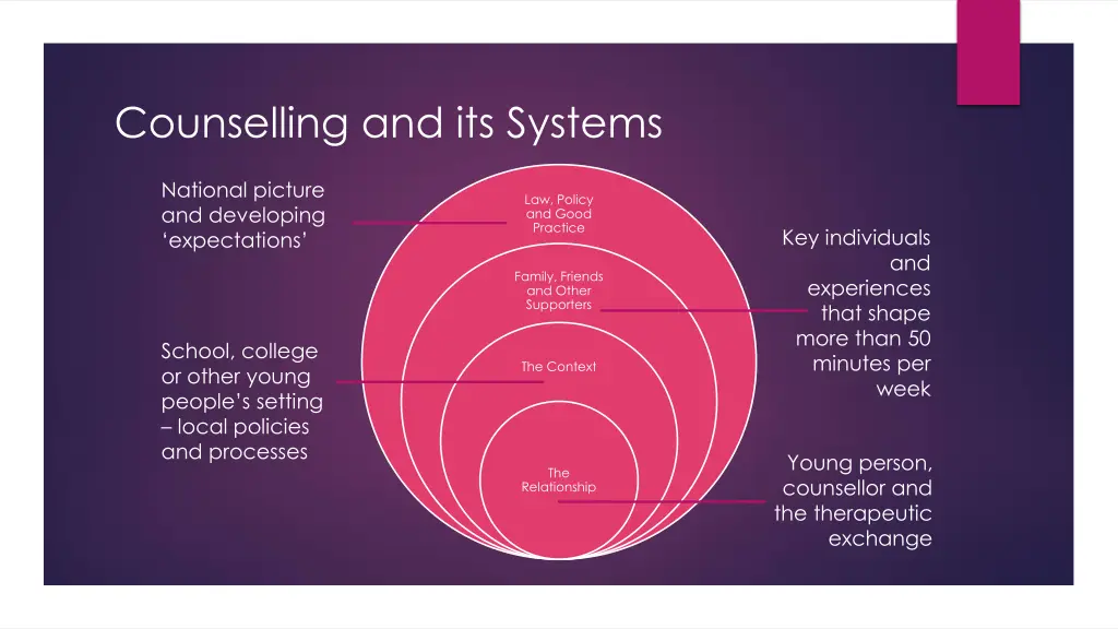 counselling and its systems