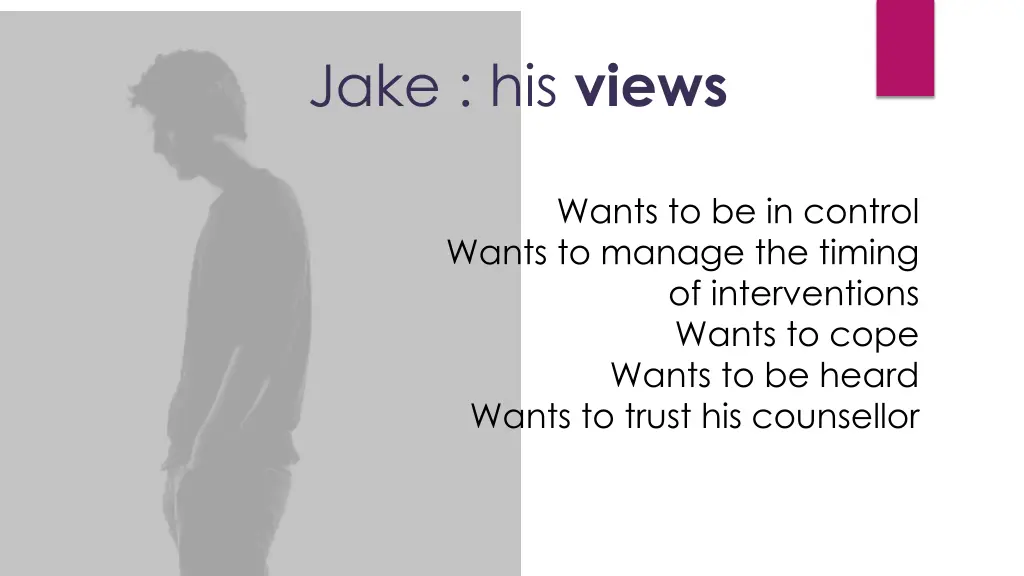 jake his views