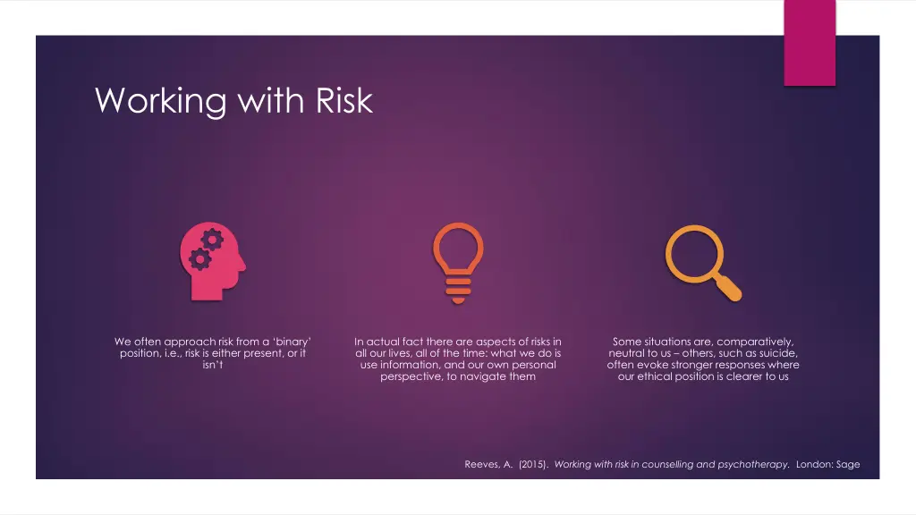 working with risk