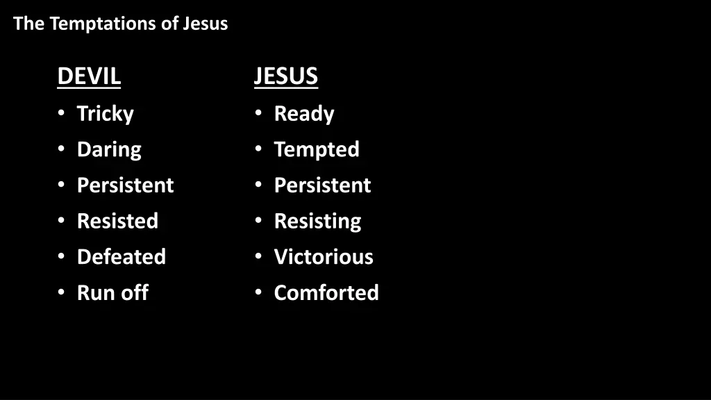 the temptations of jesus 1