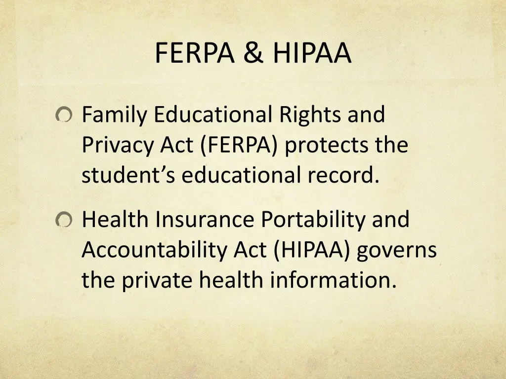 ferpa hipaa