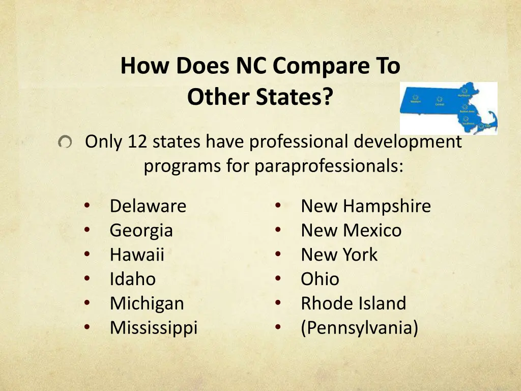 how does nc compare to other states