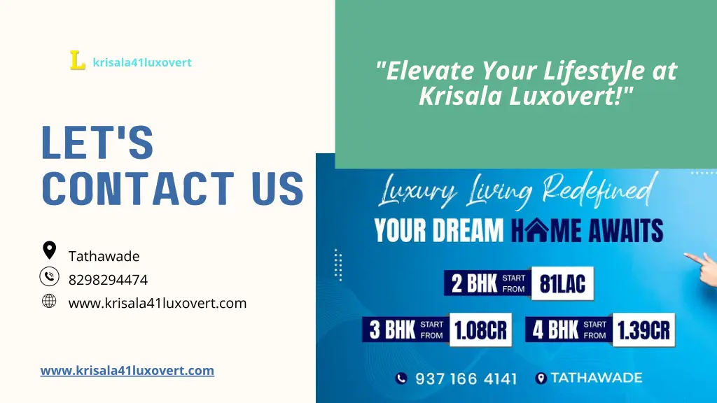 elevate your lifestyle at krisala luxovert