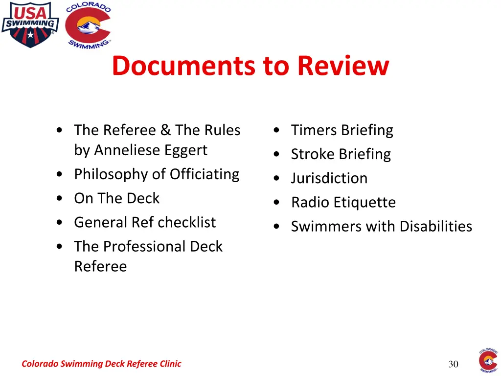 documents to review