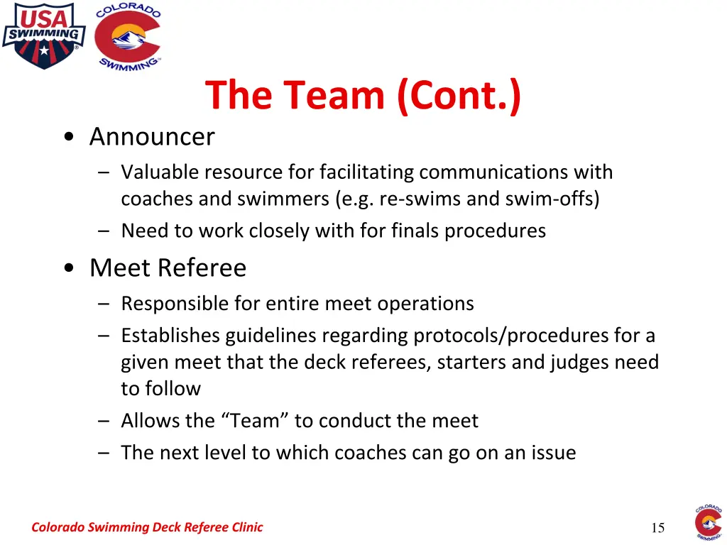 the team cont announcer valuable resource