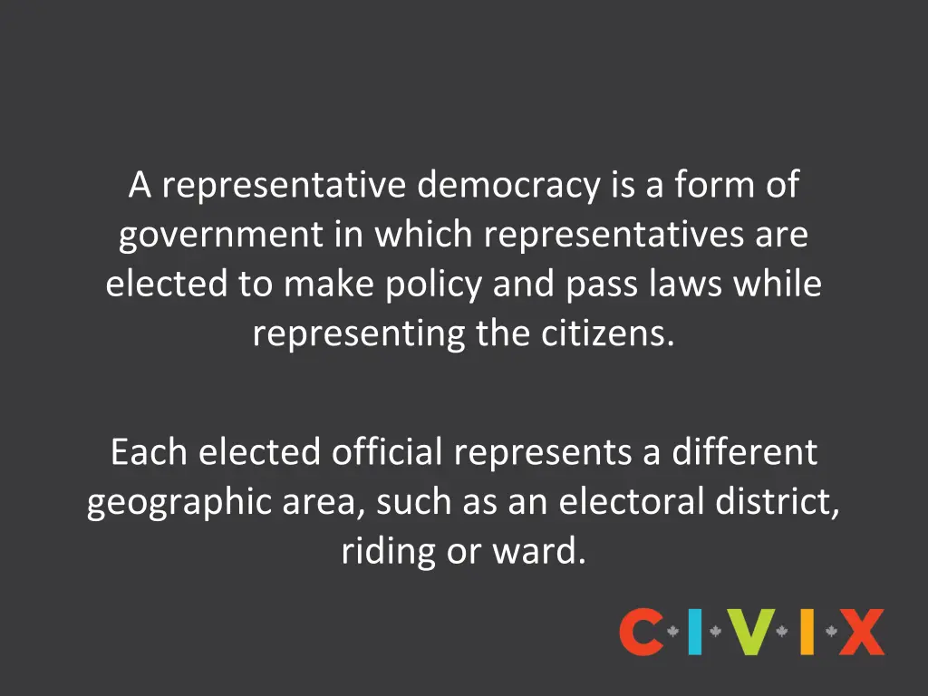 a representative democracy is a form