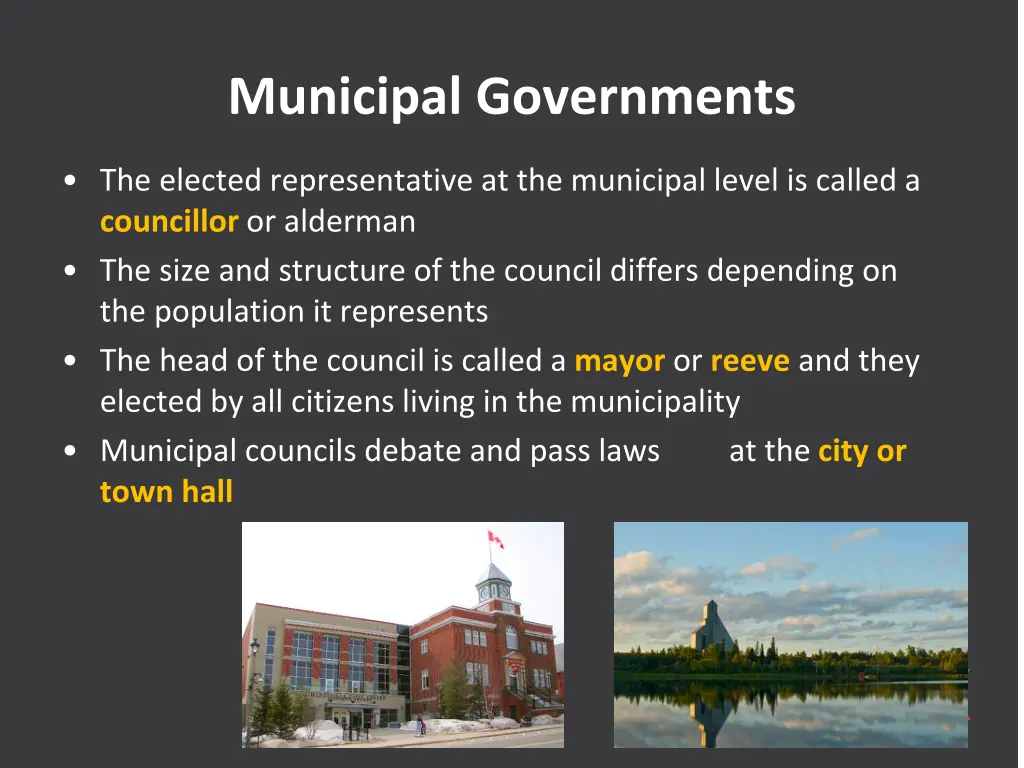 municipal governments