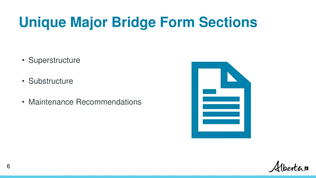 unique major bridge form sections