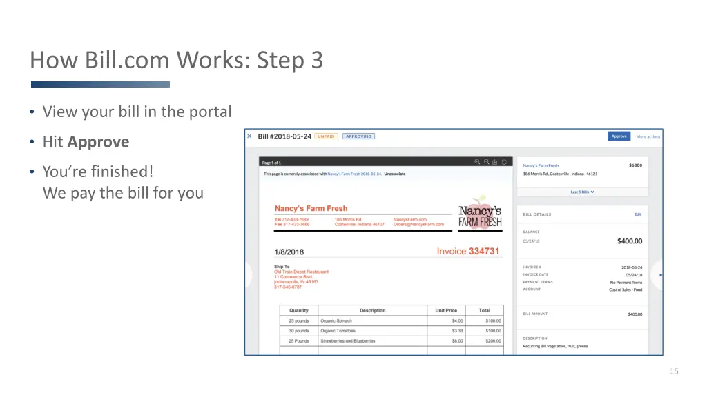 how bill com works step 3