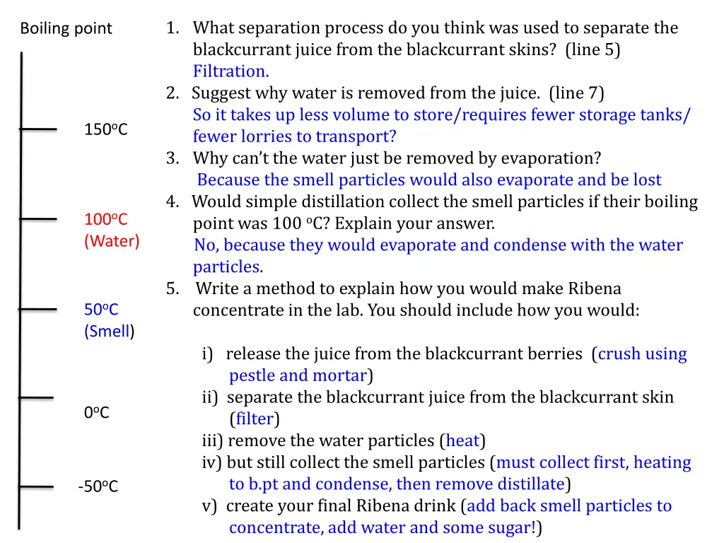 1 what separation process do you think was used