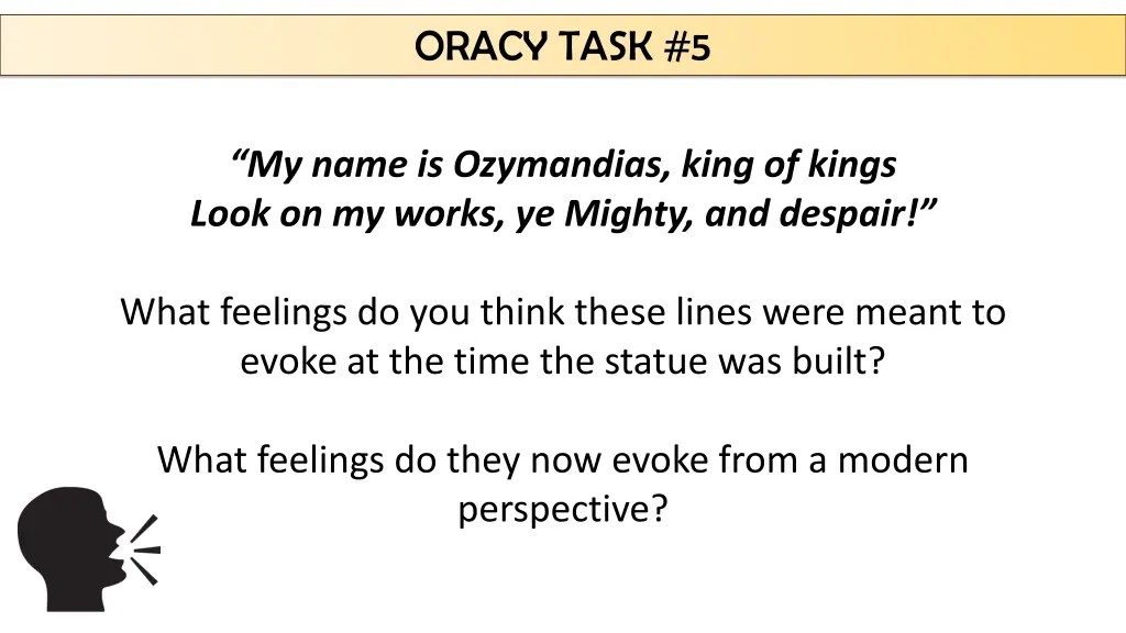 oracy task 5