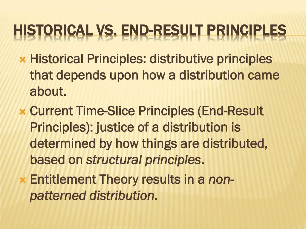 historical vs end historical vs end result