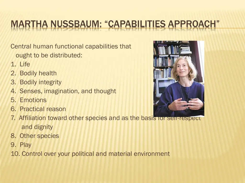 martha nussbaum capabilities approach