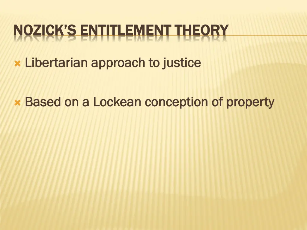 nozick s entitlement theory nozick s entitlement