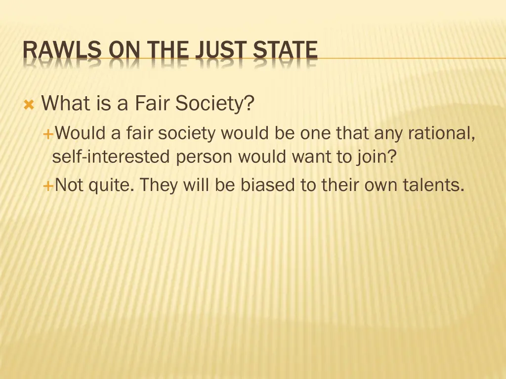 rawls on the just state 1