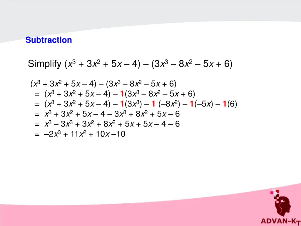 subtraction