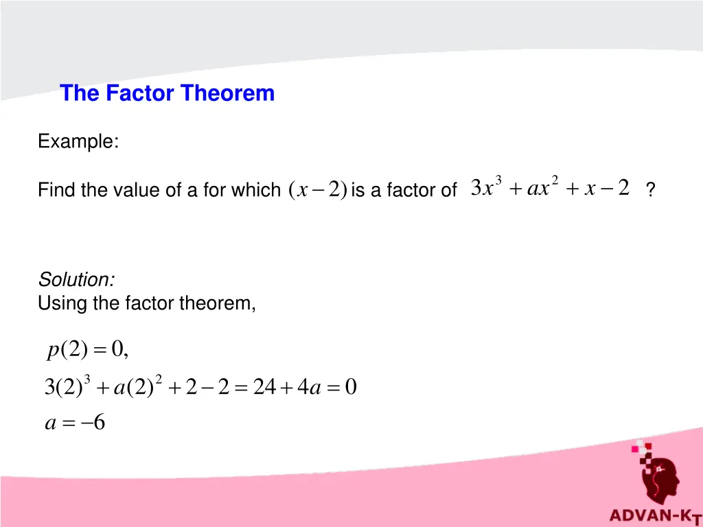 the factor theorem