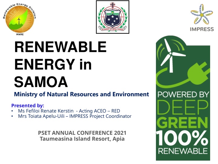 renewable energy in samoa ministry of natural