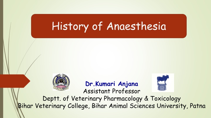 history of anaesthesia