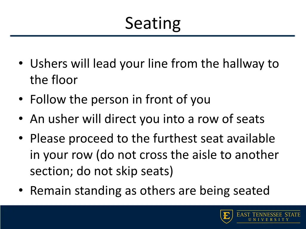 seating