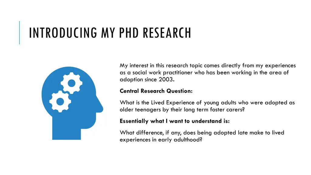 introducing my phd research