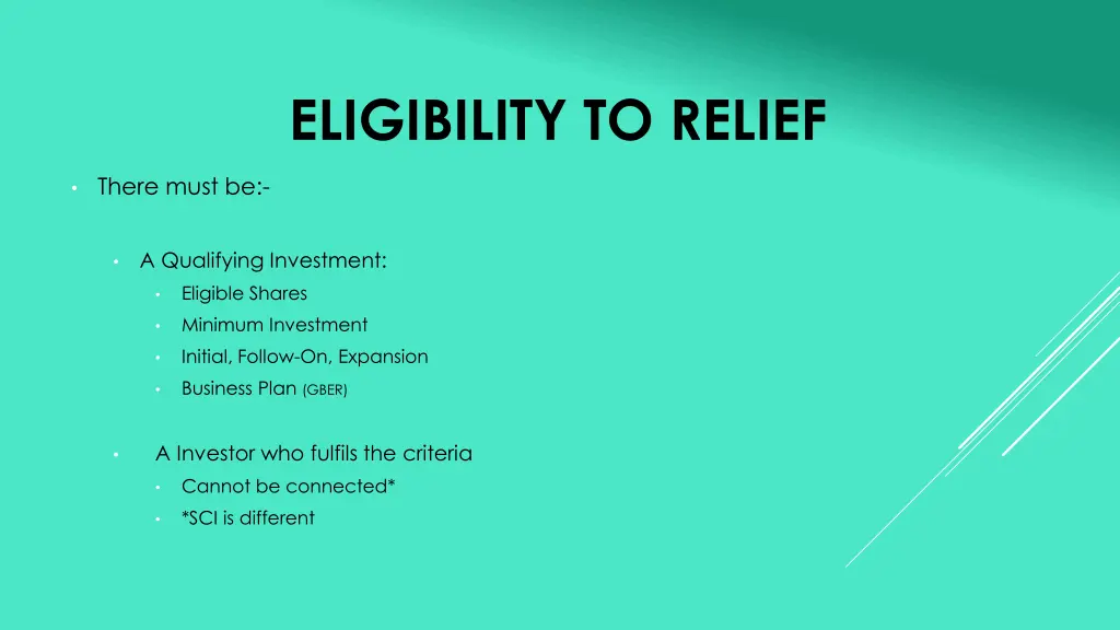 eligibility to relief 1