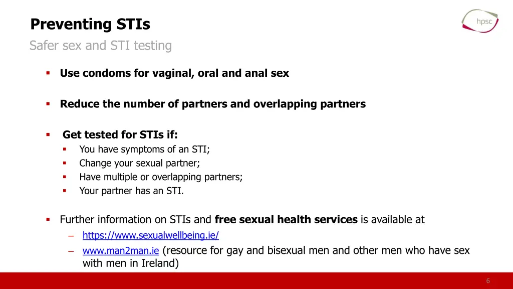 preventing stis safer sex and sti testing