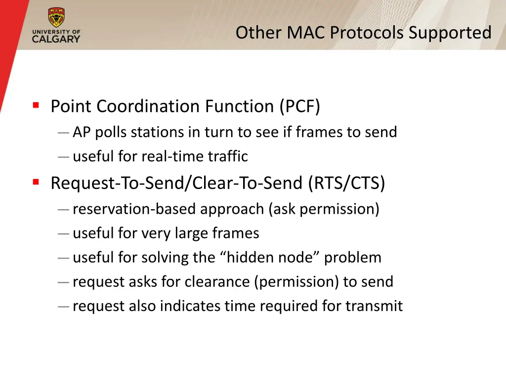 other mac protocols supported