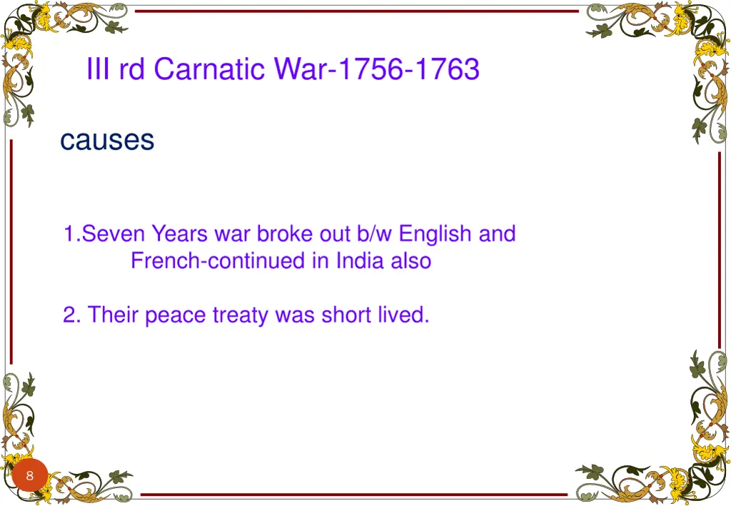 iii rd carnatic war 1756 1763