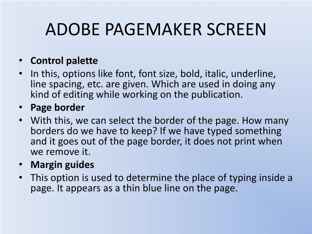 adobe pagemaker screen 2