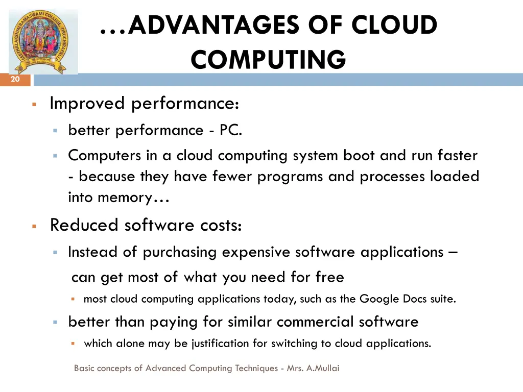 advantages of cloud computing 1