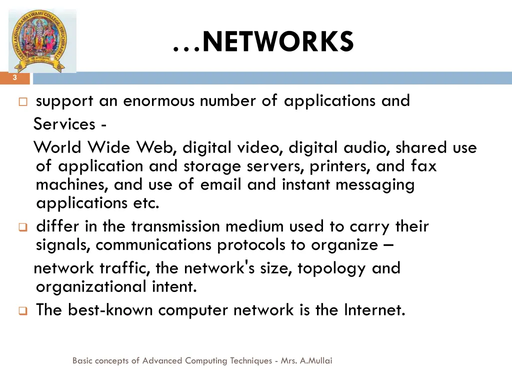 networks 1