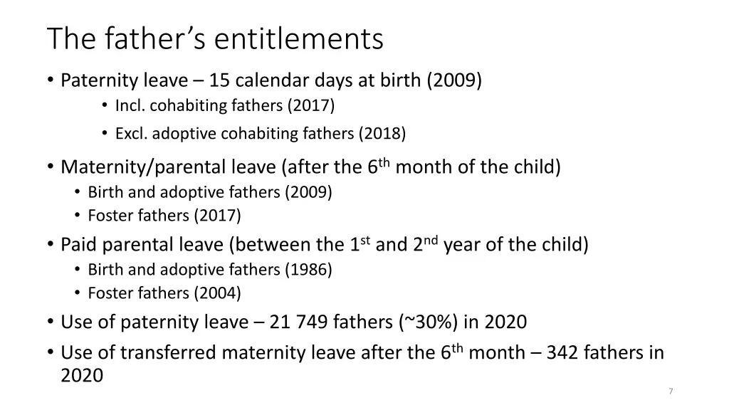 the father s entitlements paternity leave