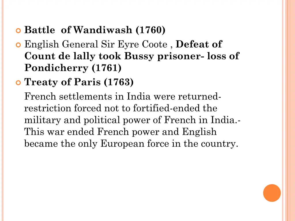 battle of wandiwash 1760 english general sir eyre