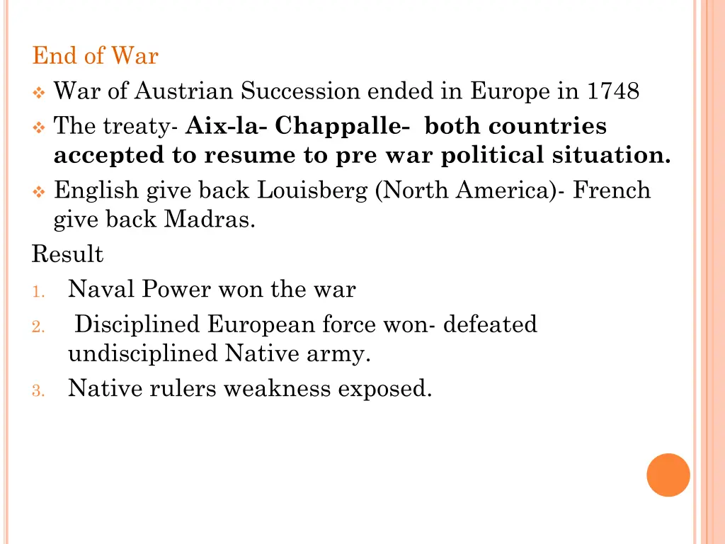 end of war war of austrian succession ended