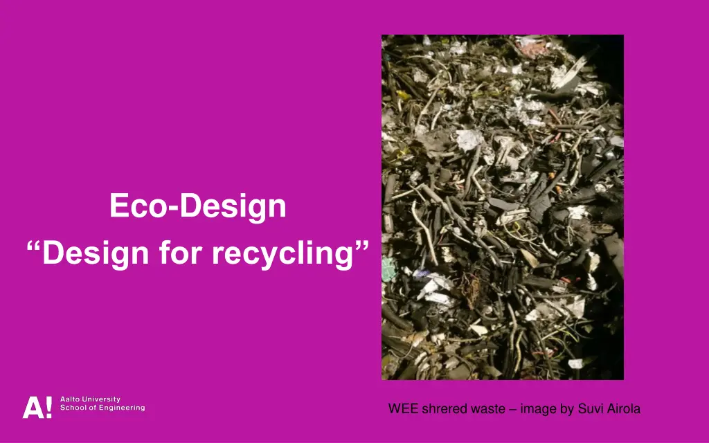 eco design design for recycling