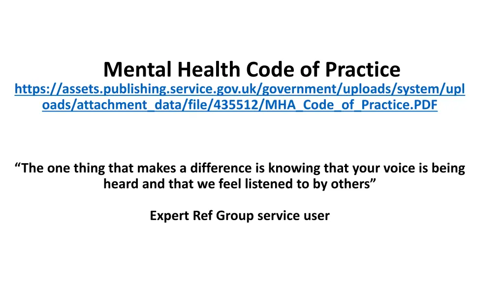 mental health code of practice https assets