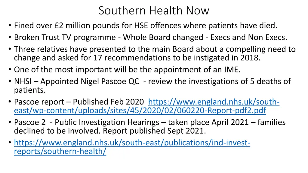 southern health now