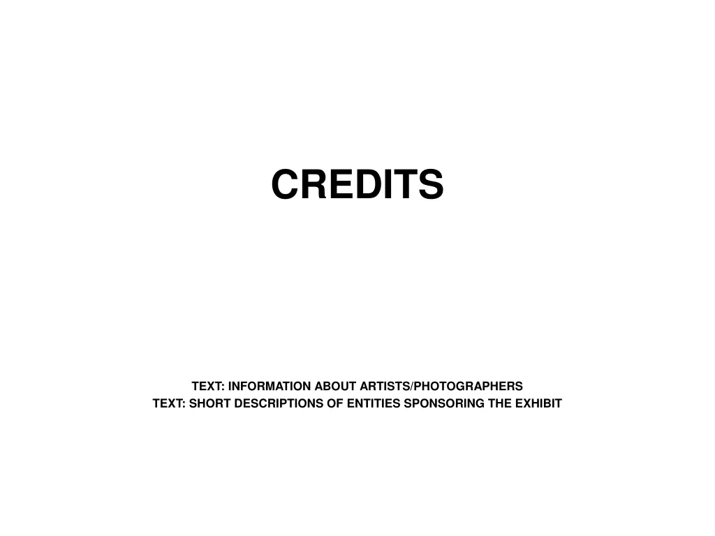 credits