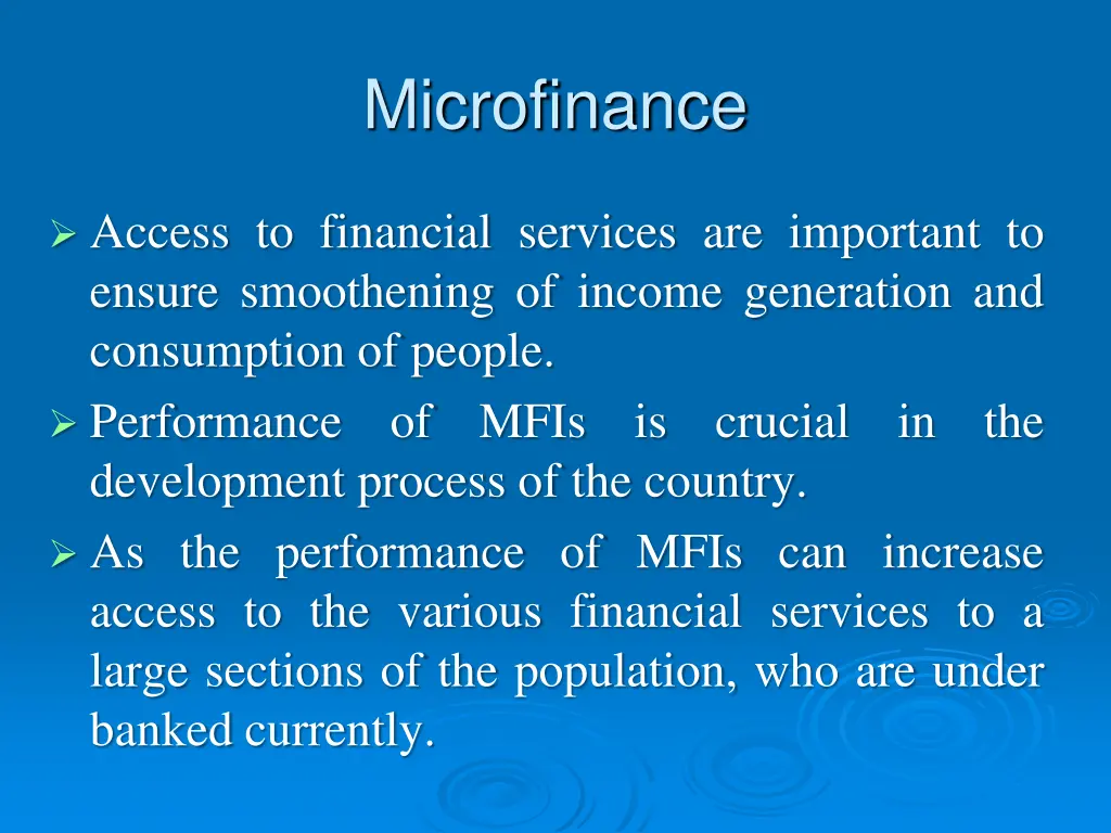 microfinance 1