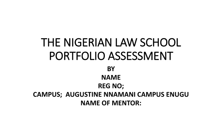 the nigerian law school the nigerian law school