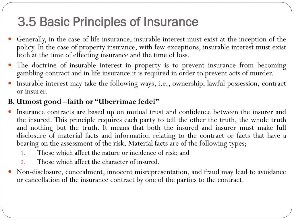 3 5 basic principles of insurance 3 5 basic 1