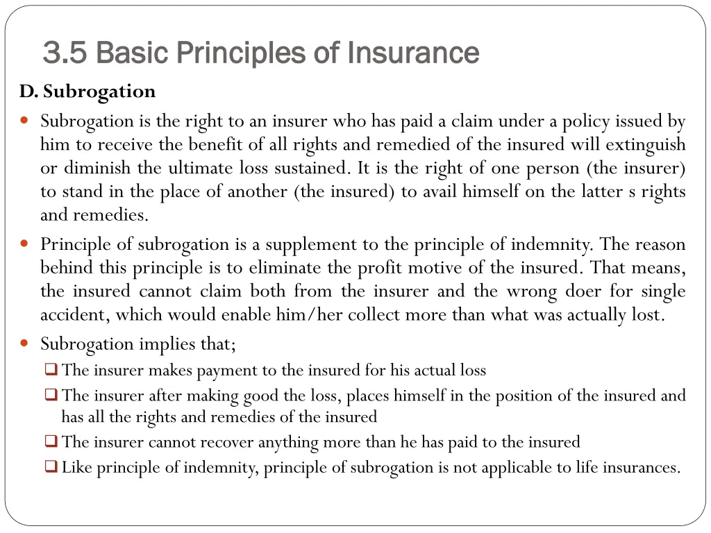 3 5 basic principles of insurance 3 5 basic 3