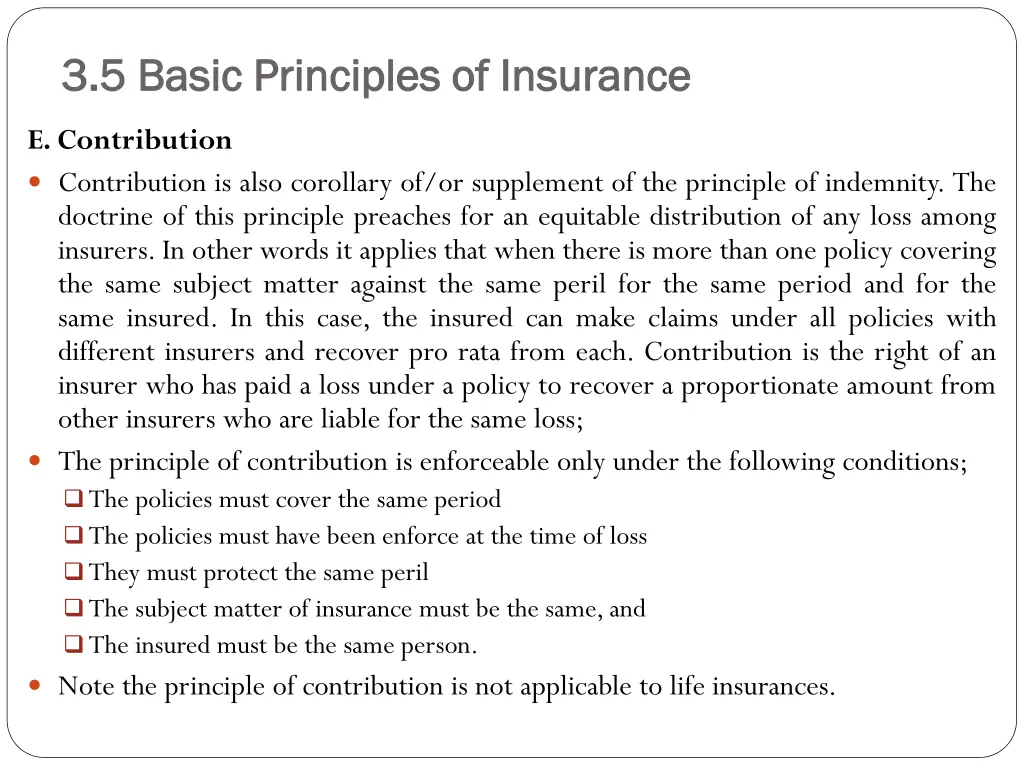 3 5 basic principles of insurance 3 5 basic 4