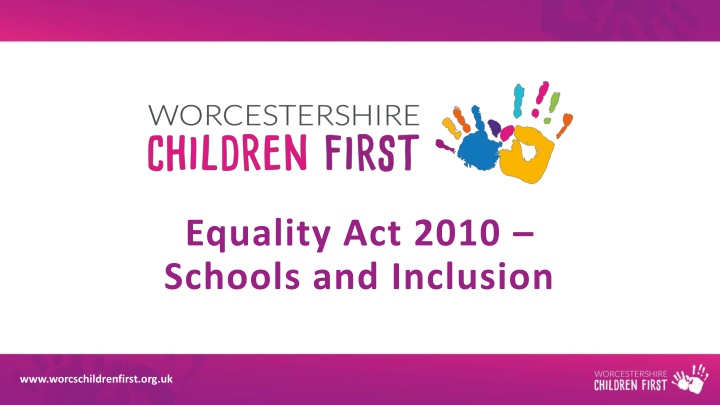 equality act 2010 schools and inclusion