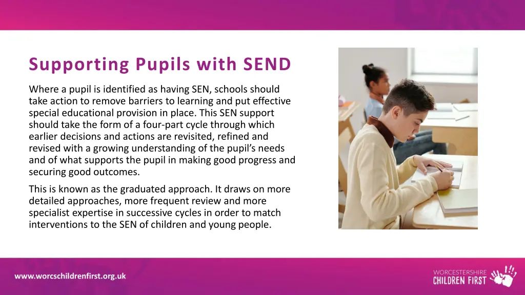 supporting pupils with send