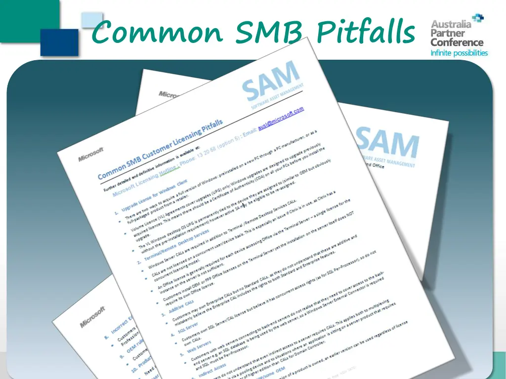 common smb pitfalls