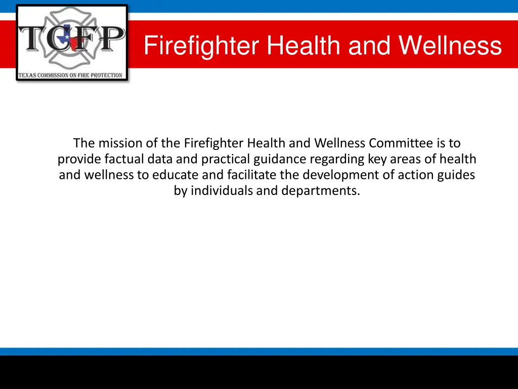 firefighter health and wellness