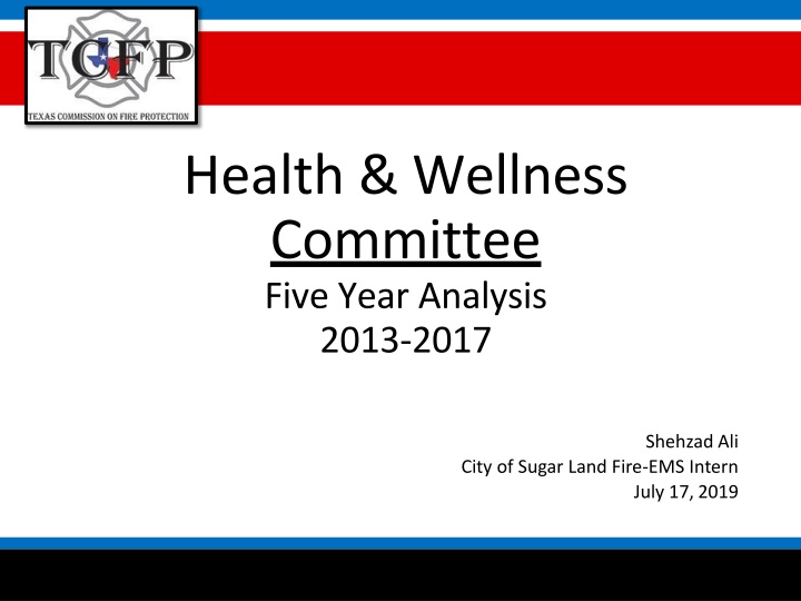 health wellness committee five year analysis 2013