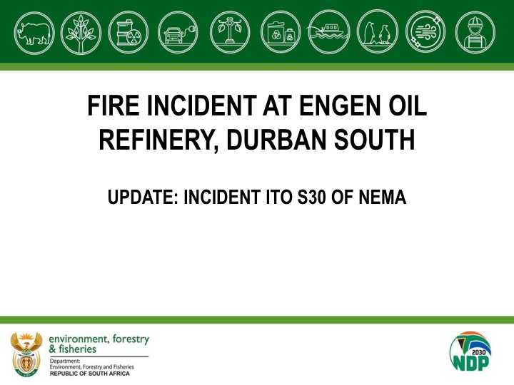 fire incident at engen oil refinery durban south